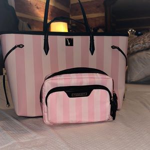 Victoria Secret Tote Bag with makeup bag